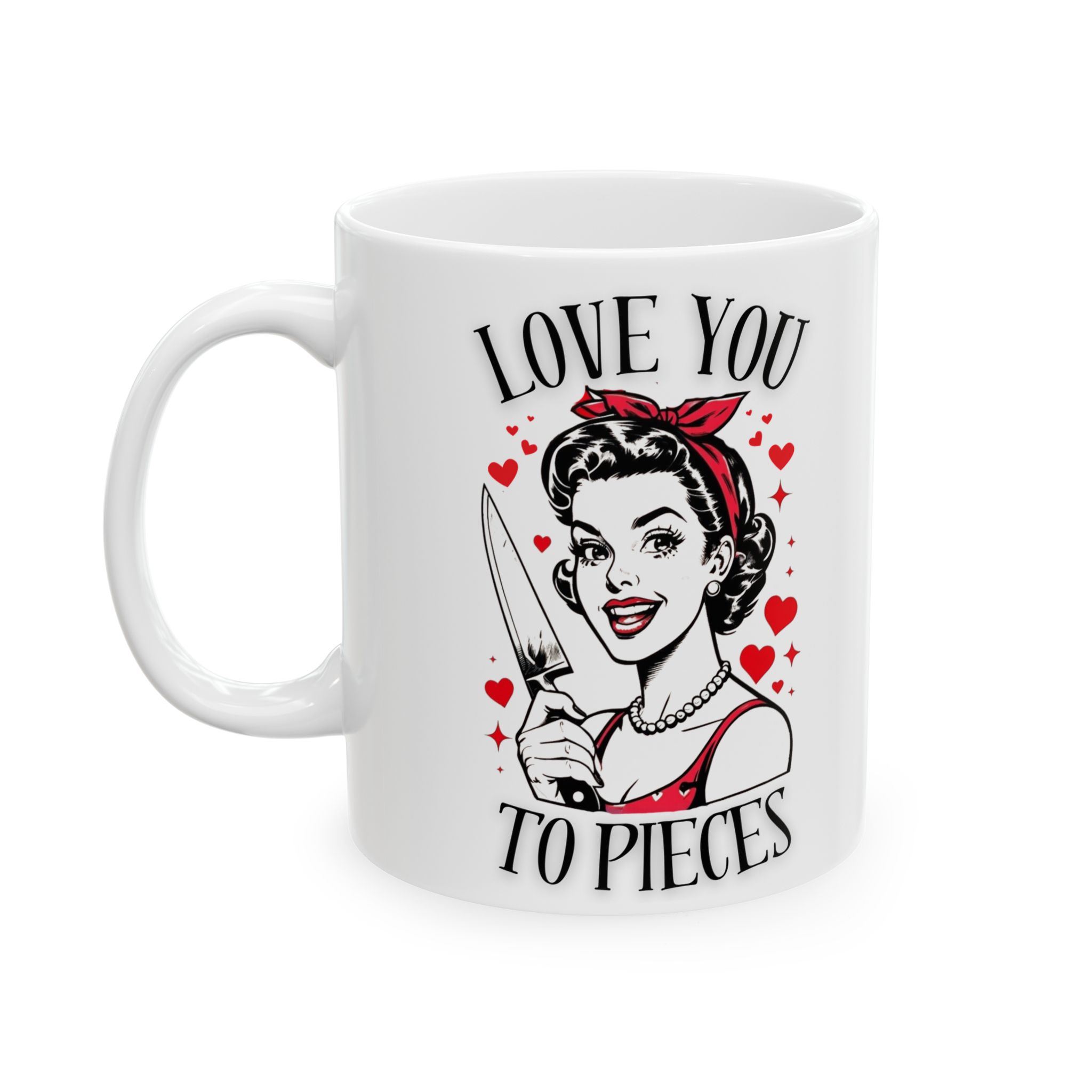 "Love You to Pieces" Ceramic Mug, (11oz, 15oz) Valentine's Day Gift for Him | Coffee Lover Gift - Image 2