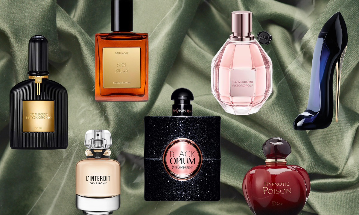 COLLAGE OF SEDUCTIVE PERFUMES FOR WOMEN