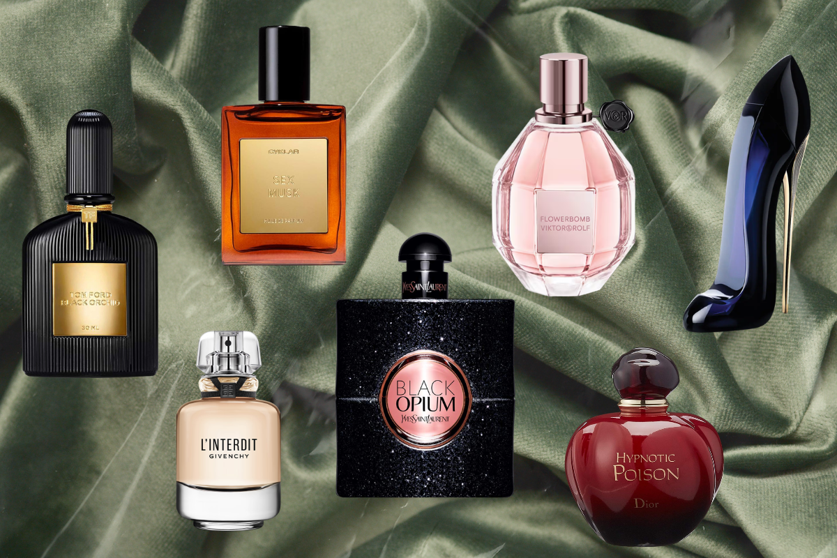 COLLAGE OF SEDUCTIVE PERFUMES FOR WOMEN