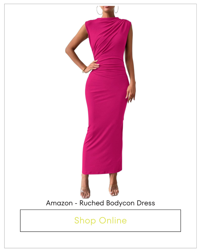 hot pink graduation dress