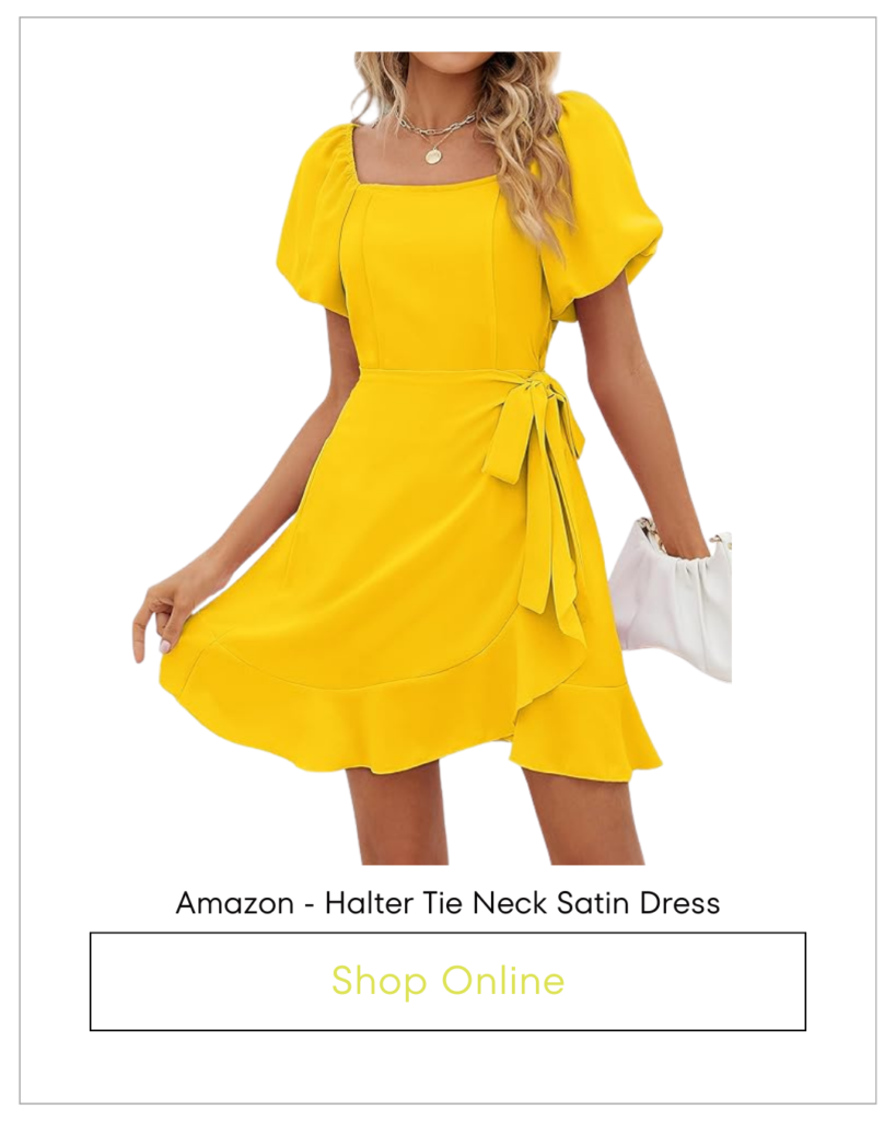 yellow graduation dress