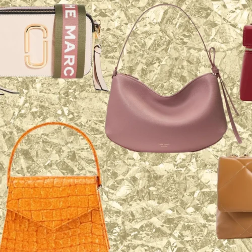collage of luxury handbags such as Marc Jacobs, Kate Spade, Tory Burch, and Michael Kors