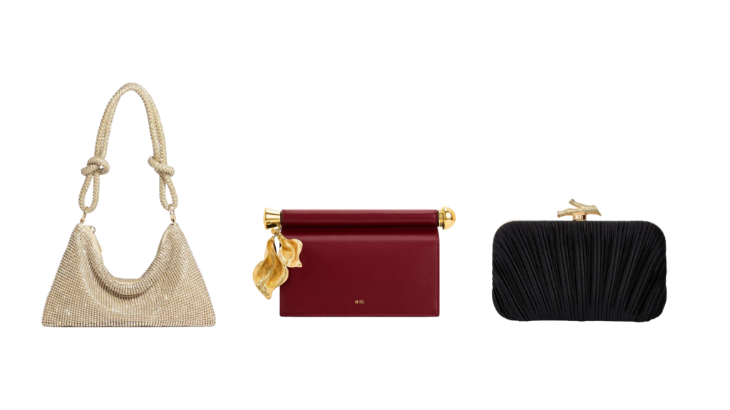 collage of going out handbags