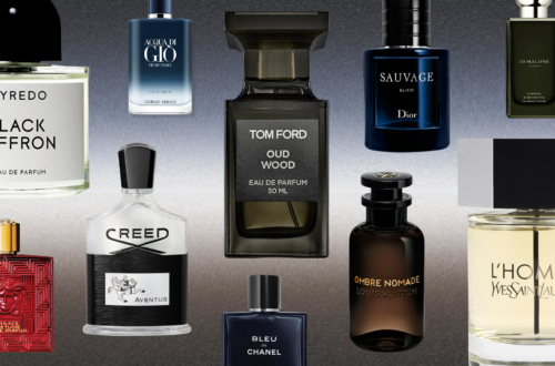 collage of colognes perfect for Dad on Father's Day
