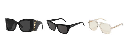 collage of Saint Laurent sunglasses