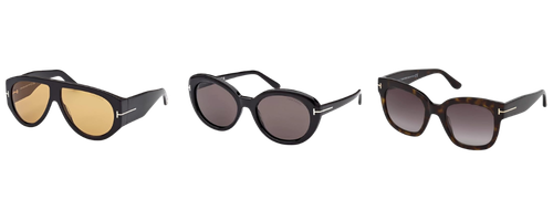 collage of Tom Ford sunglasses