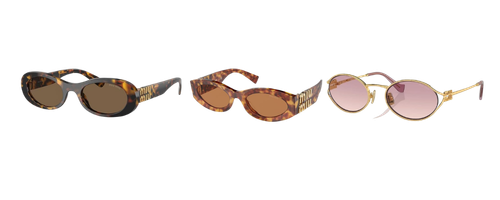 collage of miu miu sunglasses
