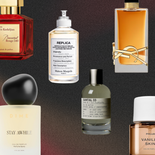 collage of fall fragrances