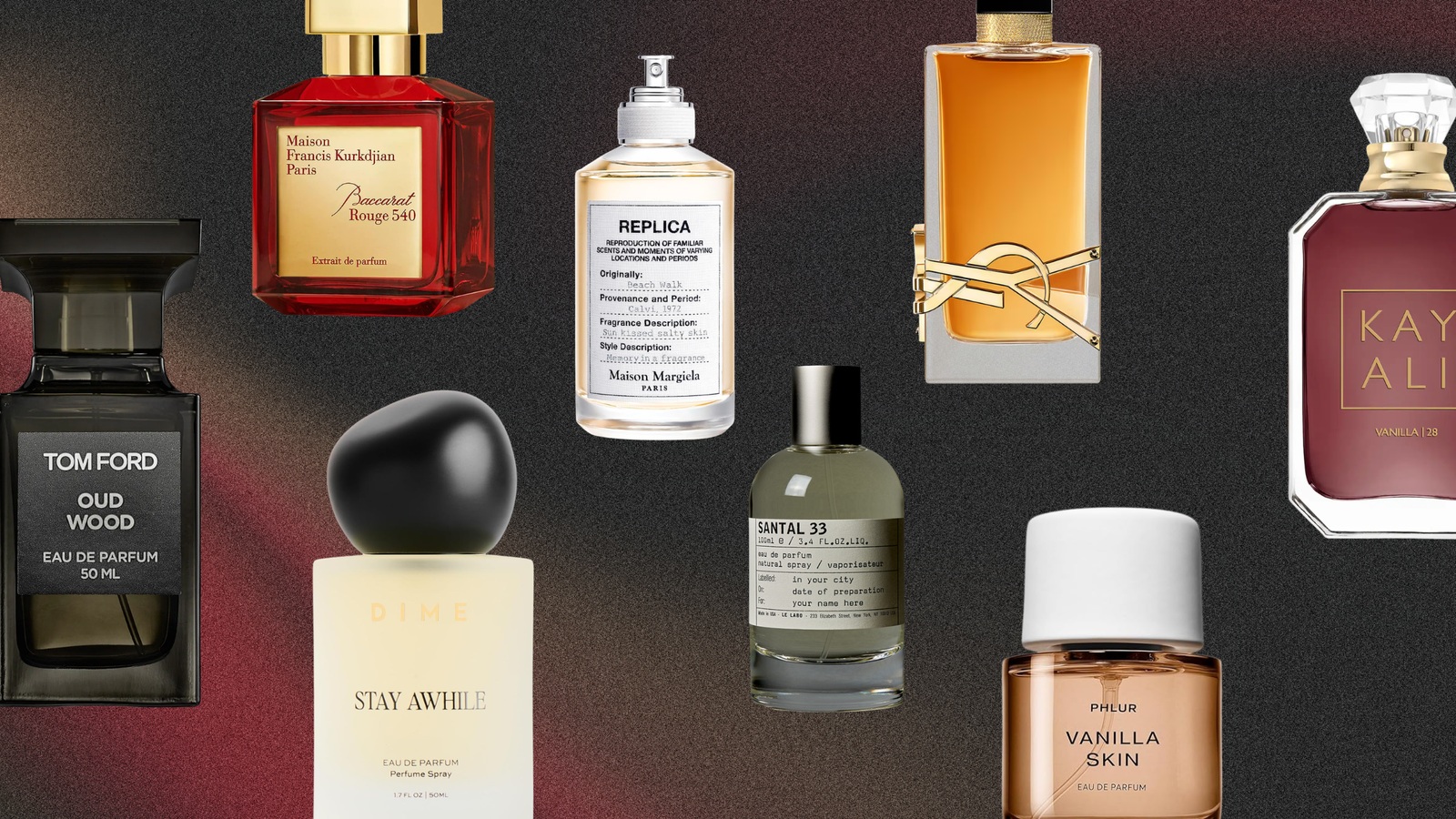 collage of fall fragrances