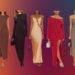 Collage of Casual Fall Wedding Guest Dresses
