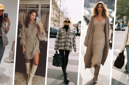 collage of fall dressing inspo